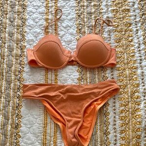 Triangl Tangerine Orange Shimmer Bikini